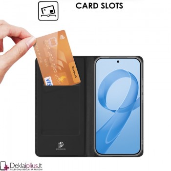 Dux Ducis Skin Pro dirbtinės odos dėklas - juodas (Xiaomi Poco F8 Ultra)